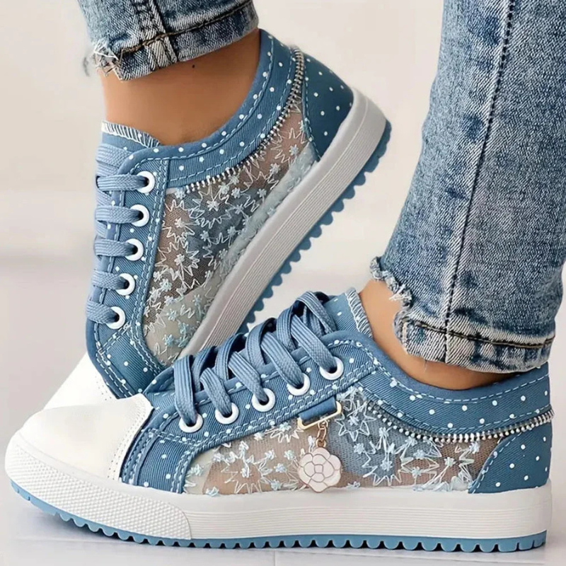 Jesslyn™ Floral Mesh Comfort Sneakers