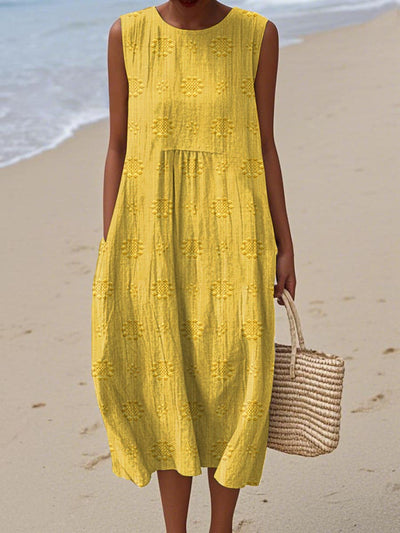 RUTH | PRINTED LONG DRESS WITH TUMMY COVERAGE