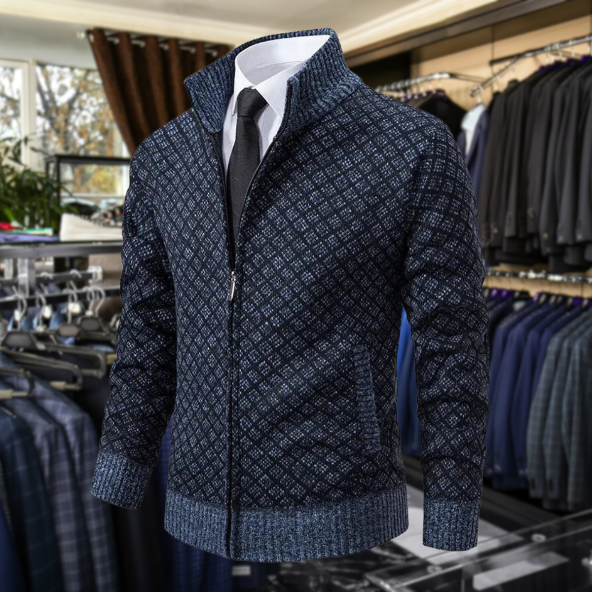 Mike's | Modern Gentleman Zip Cardigan