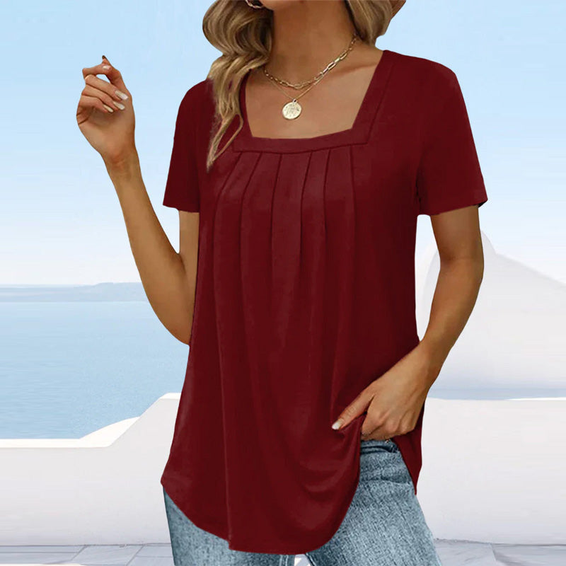 HELEN | LIGHTWEIGHT BLOUSE WITH MODERN NECKLINE