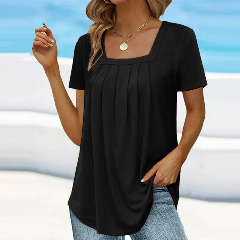 HELEN | LIGHTWEIGHT BLOUSE WITH MODERN NECKLINE