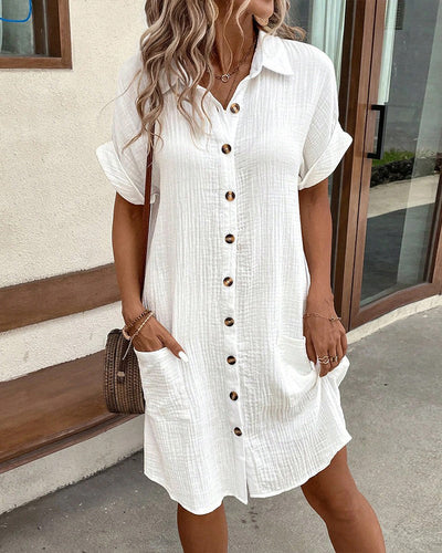 ELODIE | CHIC POLO DRESS WITH TUMMY-FLATTERING