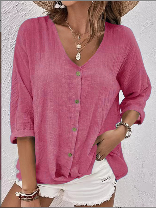 MARTHA | RELAXED BUTTON-UP BLOUSE WITH EVERYDAY ELEGANCE
