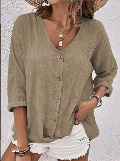 MARTHA | RELAXED BUTTON-UP BLOUSE WITH EVERYDAY ELEGANCE