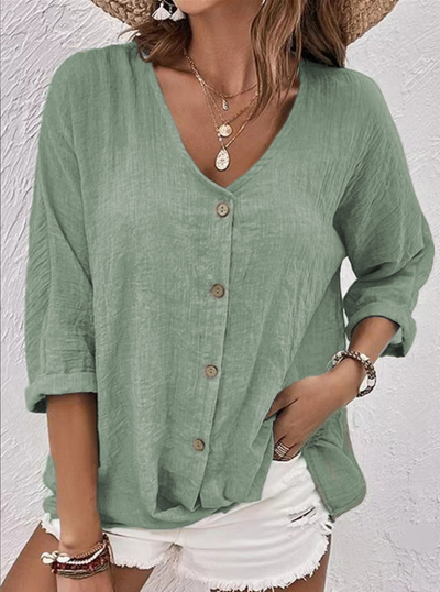 MARTHA | RELAXED BUTTON-UP BLOUSE WITH EVERYDAY ELEGANCE