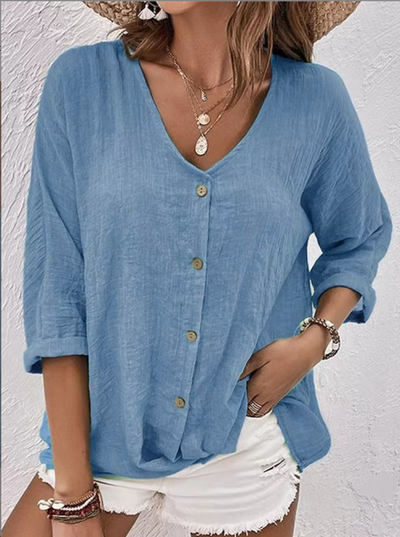 MARTHA | RELAXED BUTTON-UP BLOUSE WITH EVERYDAY ELEGANCE