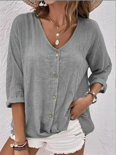 MARTHA | RELAXED BUTTON-UP BLOUSE WITH EVERYDAY ELEGANCE