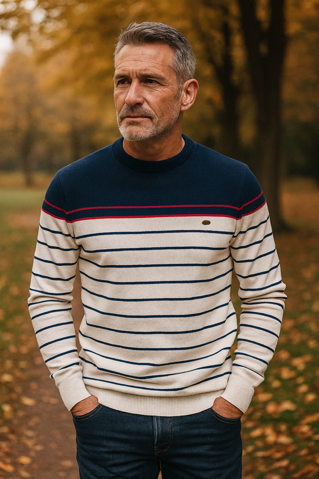 Mike's | Striped Marine Sweater