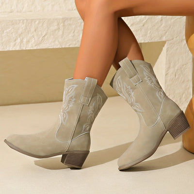 Farah™ Embroidered Cowboy Boots