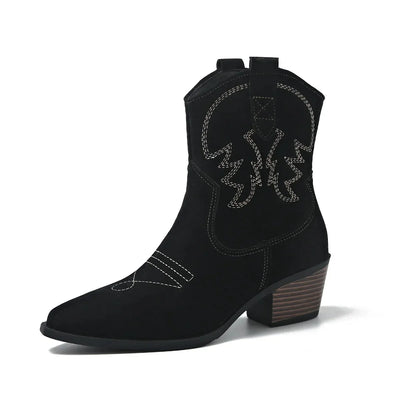 Daphne™ Western Cowboy Ankle Boots