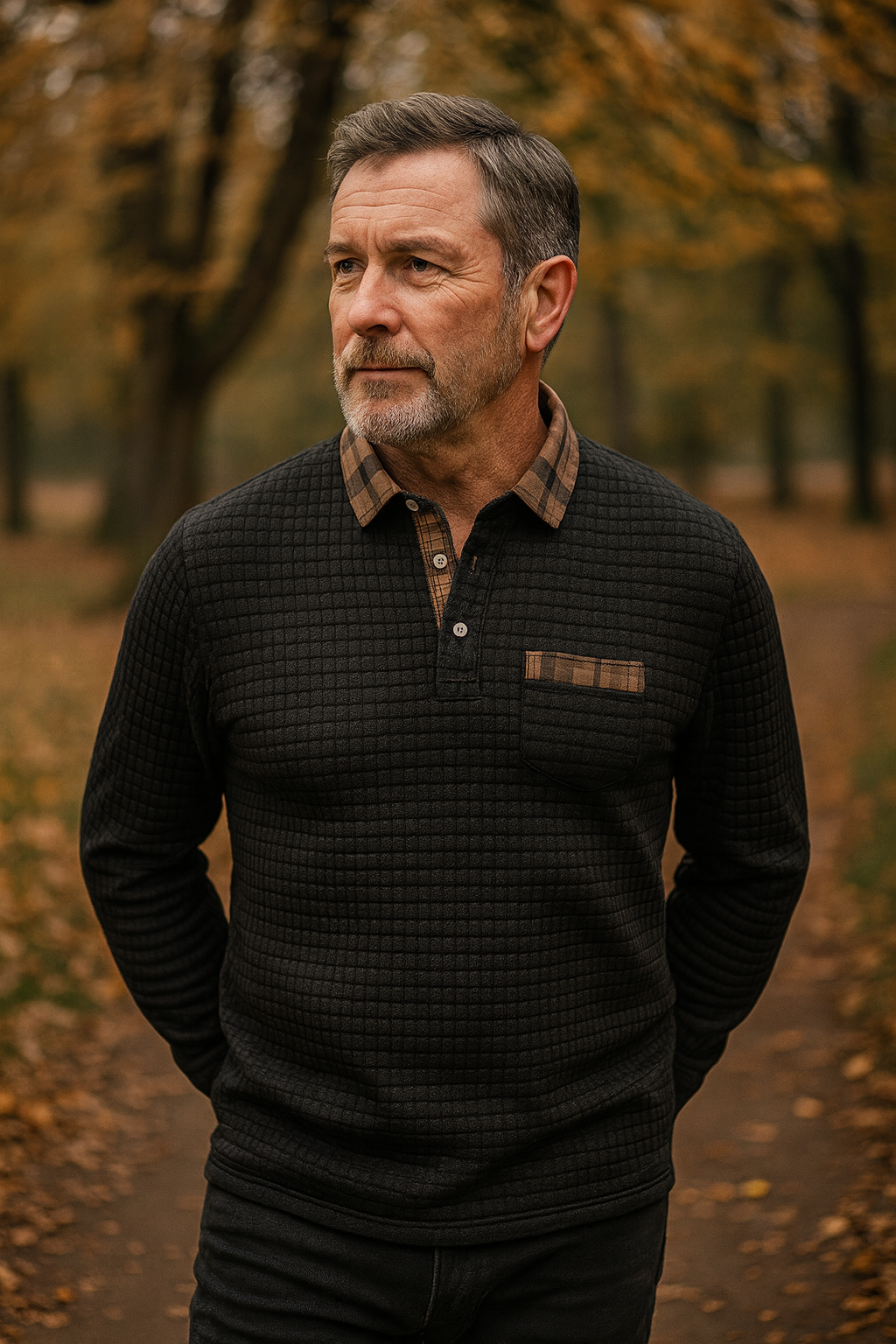 Mike's | Striped Polo Sweater