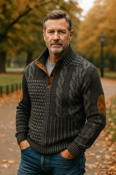 Mike's | Printed Thermal Pullover