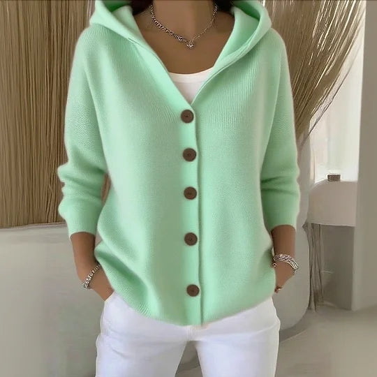 Soft Cotton Hoodie Cardigan