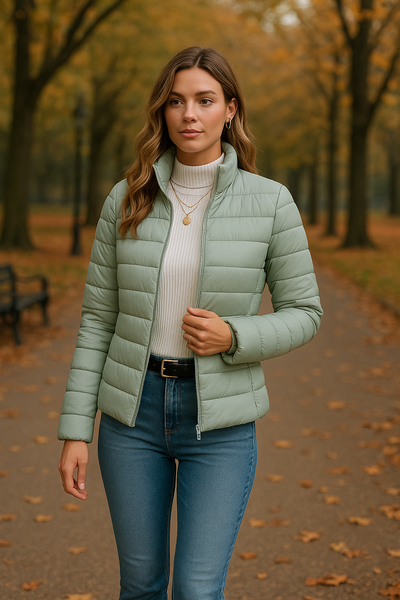 Mike's | Elegant long jacket with high collar