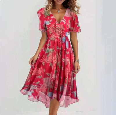 ALICE | ELEGANT V-NECK SUMMER DRESS