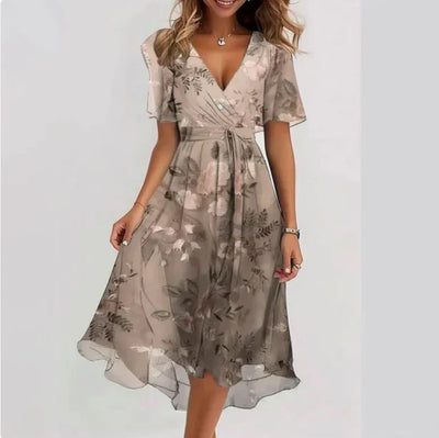 ALICE | ELEGANT V-NECK SUMMER DRESS